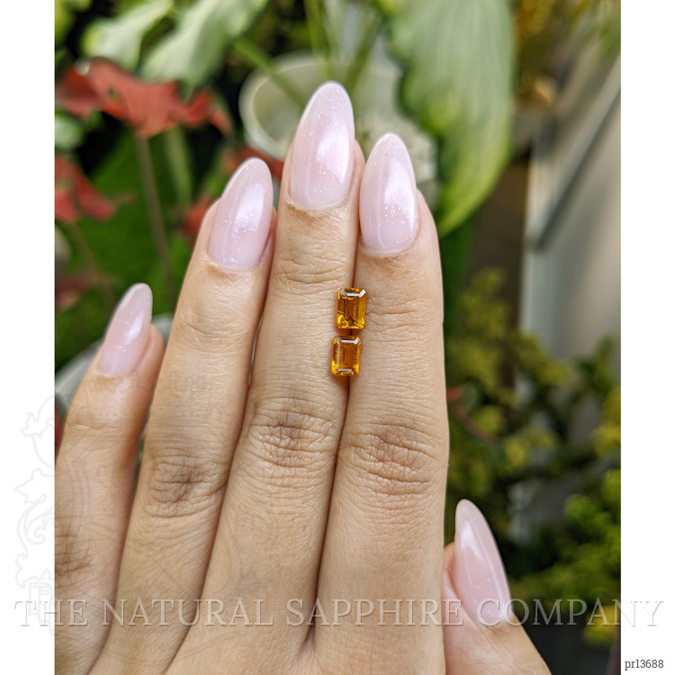 1.11 Ct.Tw. Madeira Citrine Pair from Brazil