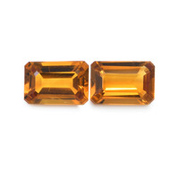 0.95 Ct.Tw. Emerald Cut Madeira Citrine Pair