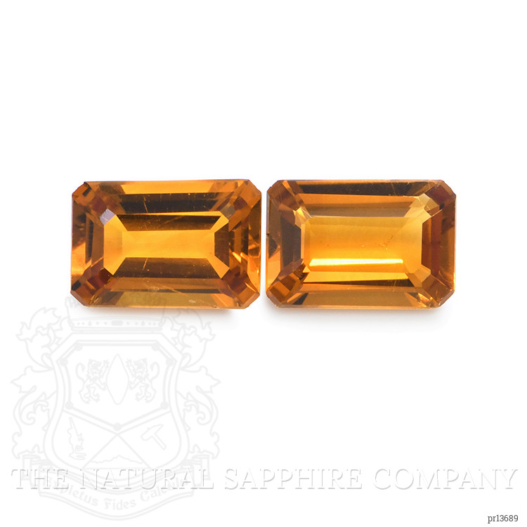 0.95 Ct.Tw. Madeira Citrine Pair from Brazil