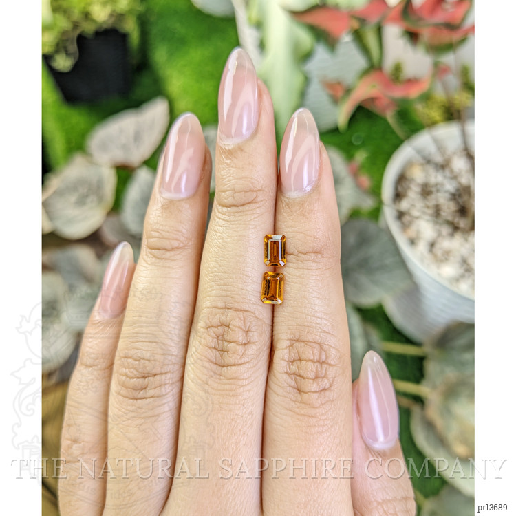 0.95 Ct.Tw. Madeira Citrine Pair from Brazil