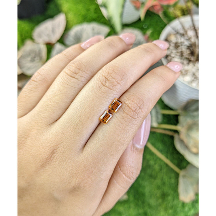 1.06 Ct.Tw. Madeira Citrine Pair from Brazil