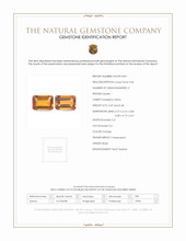 0.97 Ct.Tw.Total Carat Weight Orange Madeira Citrine Pair from Brazil Scan Report