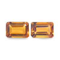 0.97 Ct.Tw. Emerald Cut Madeira Citrine Pair
