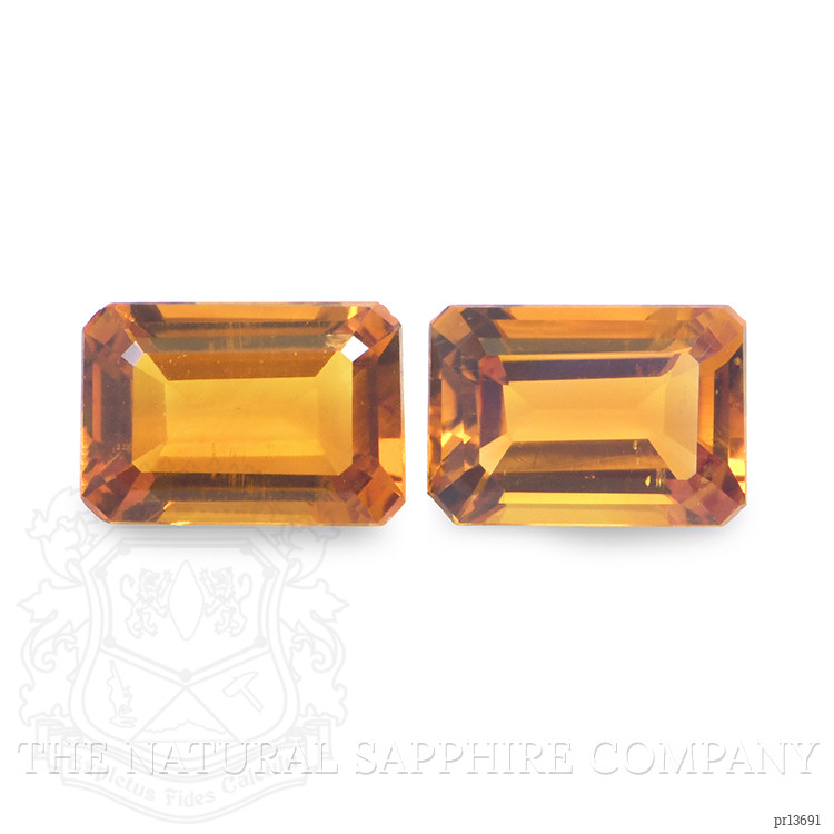 0.97 Ct.Tw. Madeira Citrine Pair from Brazil