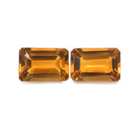 0.98 Ct.Tw. Emerald Cut Madeira Citrine Pair