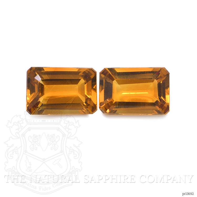 0.98 Ct.Tw. Madeira Citrine Pair from Brazil
