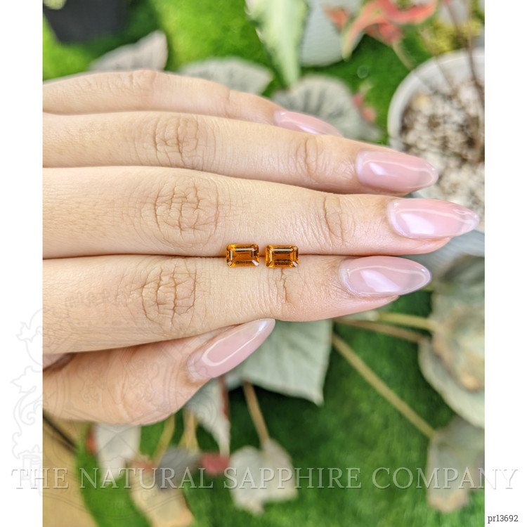 0.98 Ct.Tw. Madeira Citrine Pair from Brazil