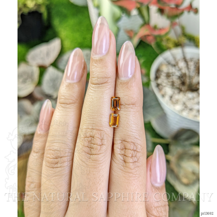 0.98 Ct.Tw. Madeira Citrine Pair from Brazil