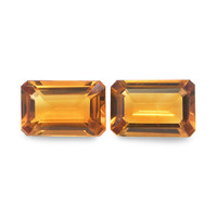 0.88 Ct.Tw. Emerald Cut Madeira Citrine Pair