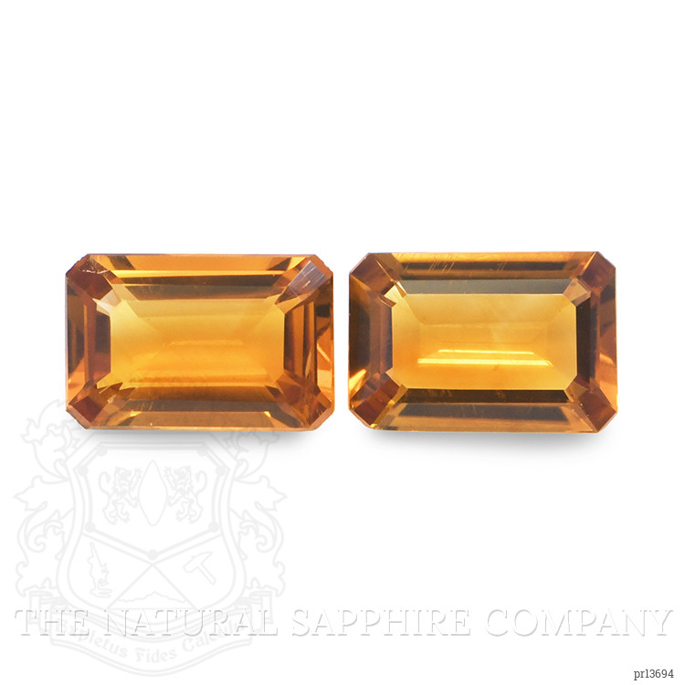 0.88 Ct.Tw. Madeira Citrine Pair from Brazil