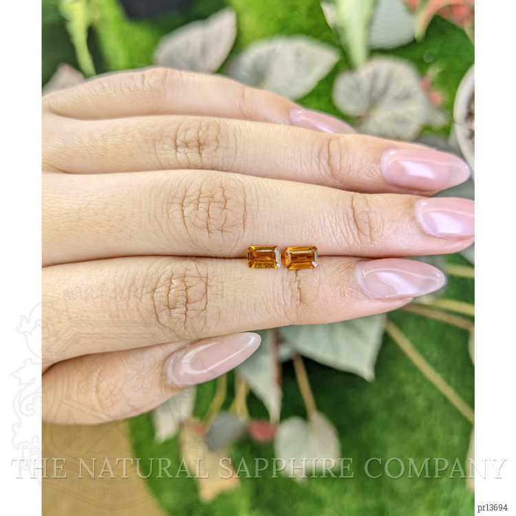 0.88 Ct.Tw. Madeira Citrine Pair from Brazil