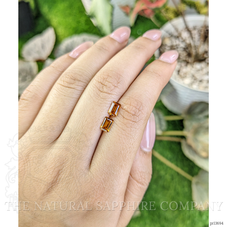 0.88 Ct.Tw. Madeira Citrine Pair from Brazil