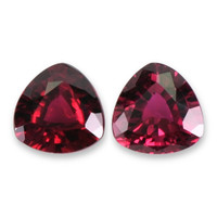 1.26&nbsp;Ct.Tw.Total Carat Weight Pinkish Red Ruby Pair from Ceylon (Sri Lanka) Video