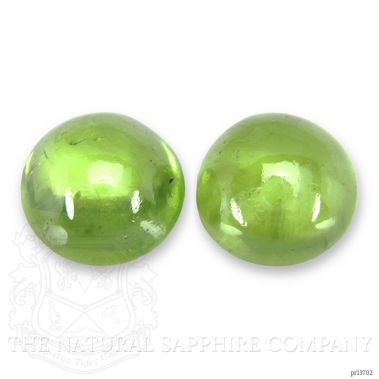 0.98 Ct.Tw. Cabochon Demantoid Garnet Pair from Russia