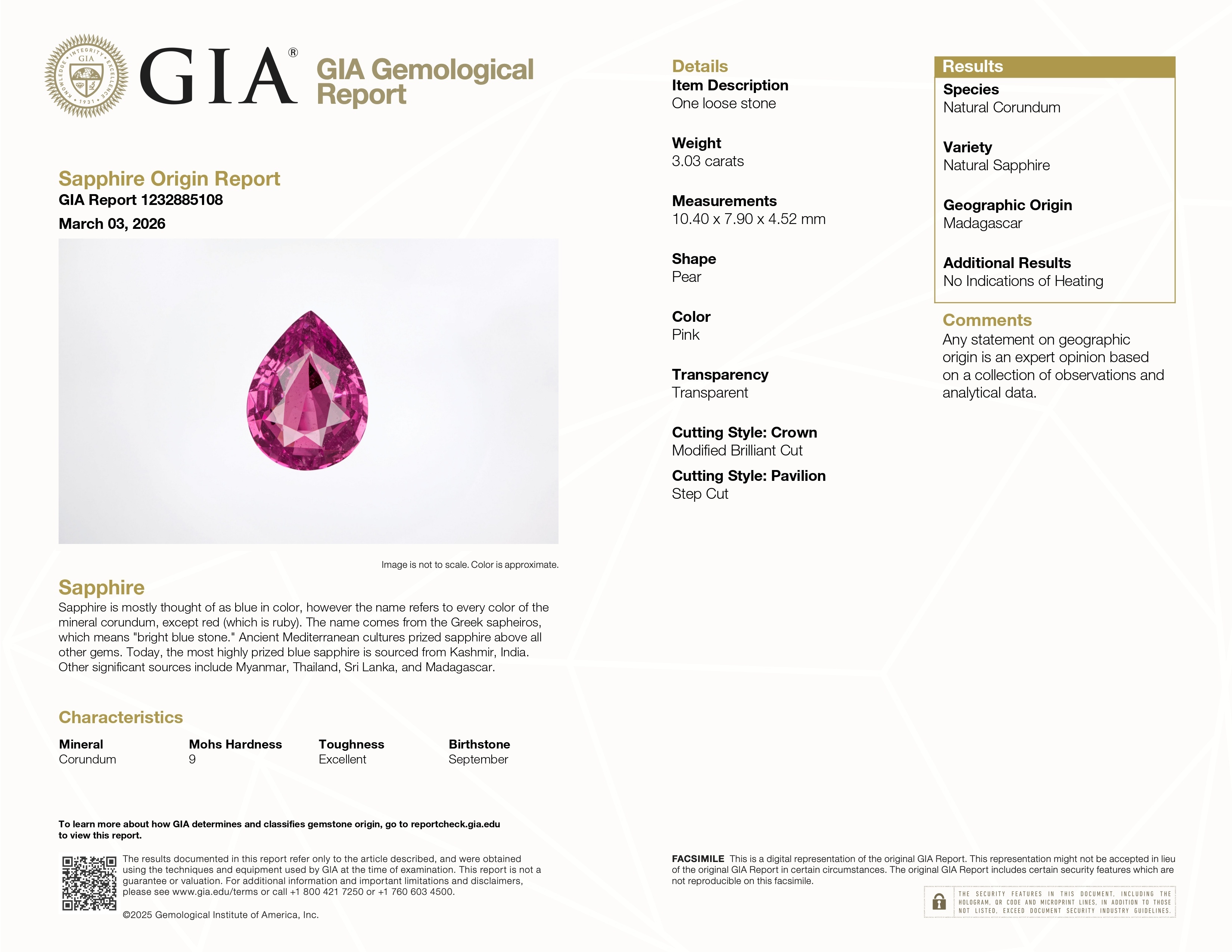 6.06 Ct.Tw. Pink Sapphire Pair from Madagascar
