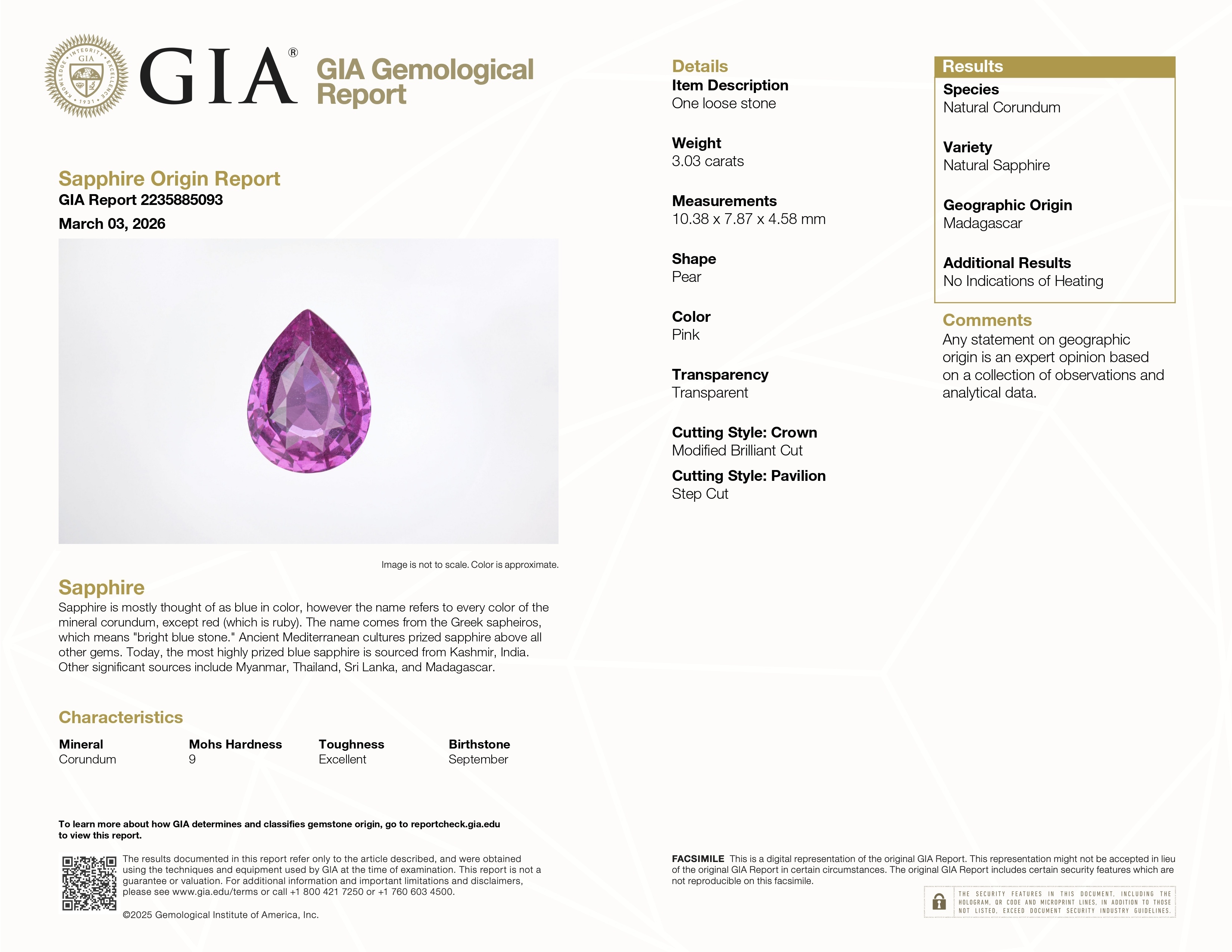 6.06 Ct.Tw. Pink Sapphire Pair from Madagascar