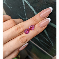 6.06 Ct.Tw.Total Carat Weight Pink Sapphire Pair from Madagascar Life Style