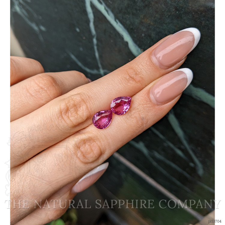 6.06 Ct.Tw. Pink Sapphire Pair from Madagascar