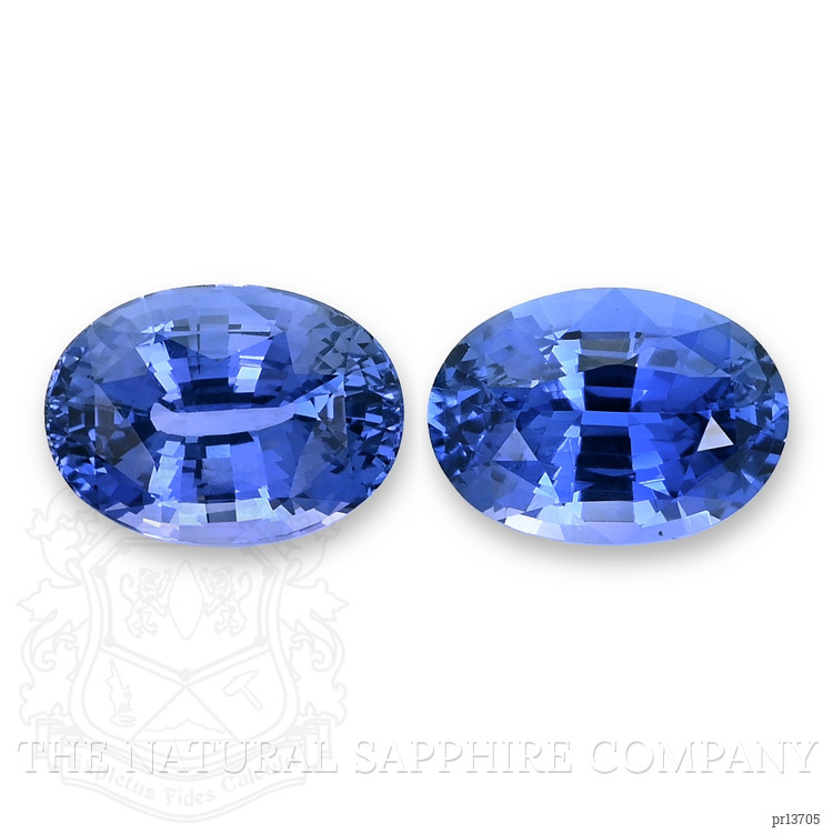10.96 Ct.Tw. Blue Sapphire Pair from Ceylon (Sri Lanka)