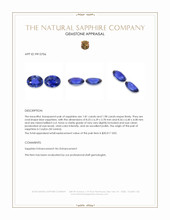 3.79&nbsp;Ct.Tw.Total Carat Weight Blue Sapphire Pair from Ceylon (Sri Lanka) Appraisal