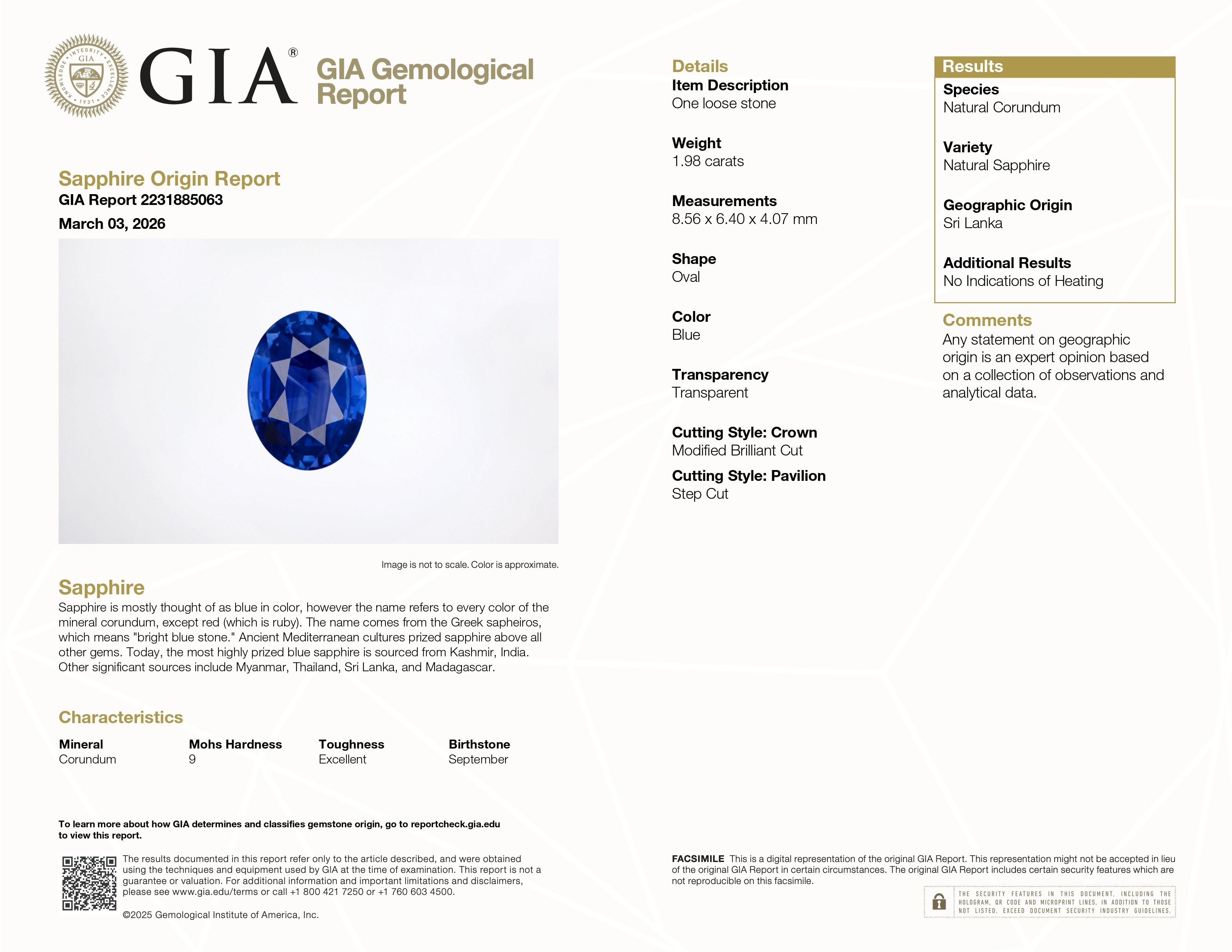 3.79 Ct.Tw. Blue Sapphire Pair from Ceylon (Sri Lanka)