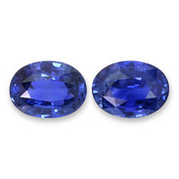 3.79&nbsp;Ct.Tw.Total Carat Weight Blue Sapphire Pair from Ceylon (Sri Lanka) Video