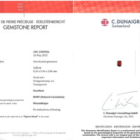 2.92&nbsp;Ct.Tw.Total Carat Weight Ruby Pair from Mozambique Scan Report