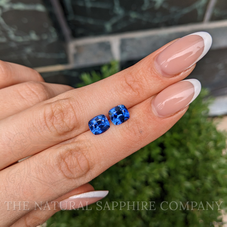 4.40 Ct.Tw. Blue Sapphire Pair from Ceylon (Sri Lanka)