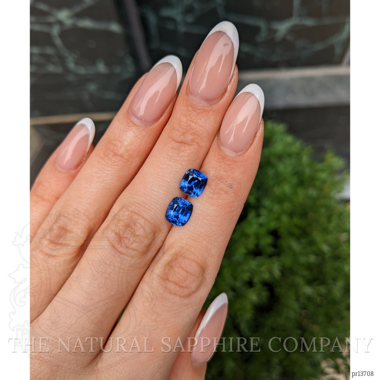 4.40 Ct.Tw. Blue Sapphire Pair from Ceylon (Sri Lanka)