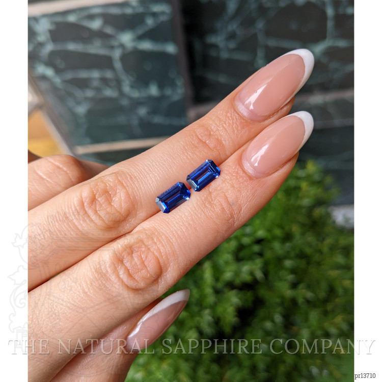 2.99 Ct.Tw. Blue Sapphire Pair from Ceylon (Sri Lanka)