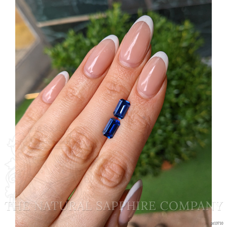 2.99 Ct.Tw. Blue Sapphire Pair from Ceylon (Sri Lanka)