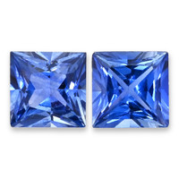0.67&nbsp;Ct.Tw.Total Carat Weight Blue Sapphire Pair from Ceylon (Sri Lanka) Video