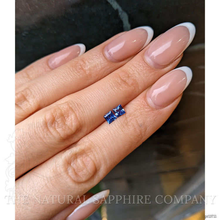0.67 Ct.Tw. Blue Sapphire Pair from Ceylon (Sri Lanka)