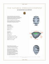 3.38&nbsp;Ct.Tw.Total Carat Weight Emerald Pair from Afghanistan 3 D Scan Report