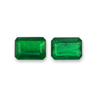 15.40 Ct.Tw.Total Carat Weight Emerald Pair from Zambia Video