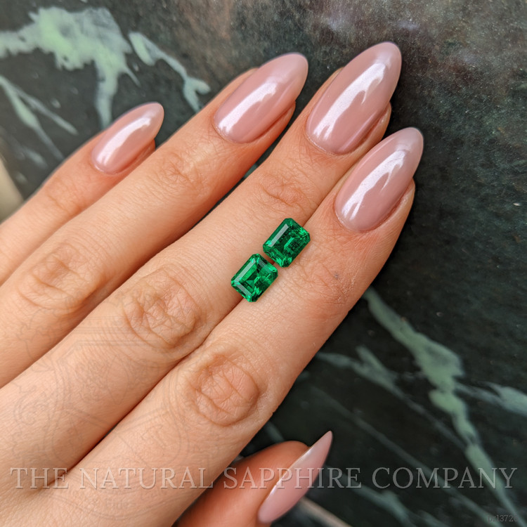 2.98 Ct.Tw. Emerald Pair from Brazil