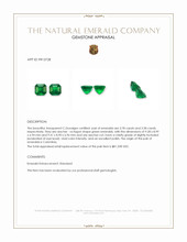 7.36&nbsp;Ct.Tw.Total Carat Weight Emerald Pair from Colombia Appraisal