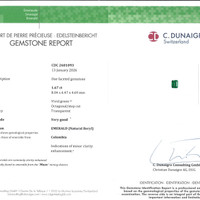 3.54&nbsp;Ct.Tw.Total Carat Weight Emerald Pair from Colombia Scan Report