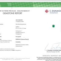 3.54&nbsp;Ct.Tw.Total Carat Weight Emerald Pair from Colombia Scan Report