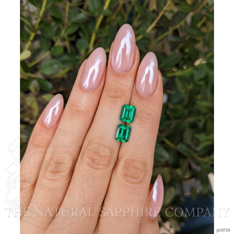 3.54 Ct.Tw. Emerald Pair from Colombia