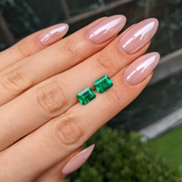 3.54&nbsp;Ct.Tw.Total Carat Weight Emerald Pair from Colombia Life Style
