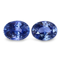 4.00 Ct.Tw.Total Carat Weight Sapphire Pair from Ceylon (Sri Lanka) Video
