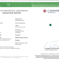 3.09 Ct.Tw.Total Carat Weight Emerald Pair from Colombia - Muzo Scan Report