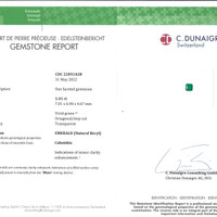 3.09 Ct.Tw.Total Carat Weight Emerald Pair from Colombia - Muzo Scan Report