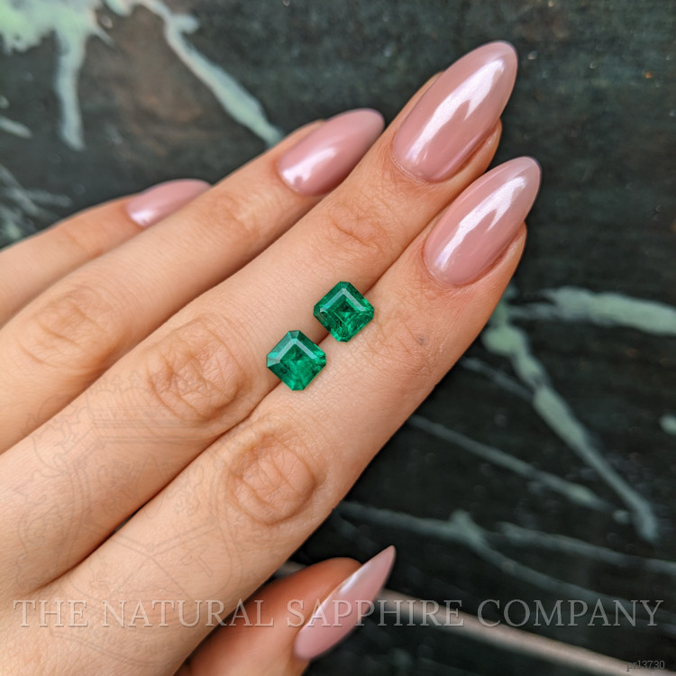 3.09 Ct.Tw. Emerald Pair from Colombia - Muzo