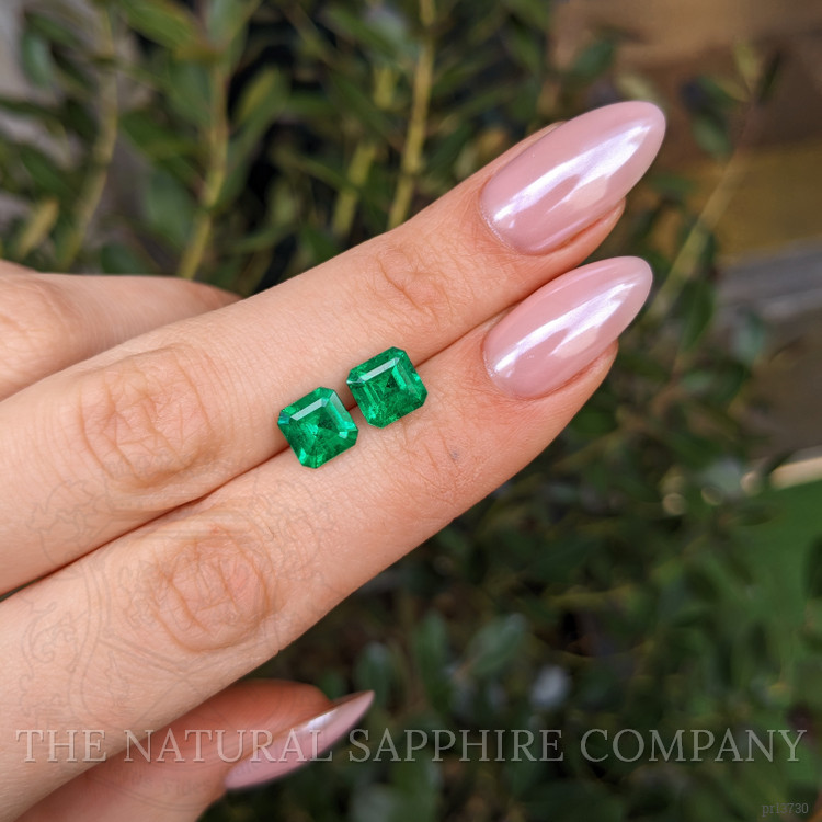 3.09 Ct.Tw. Emerald Pair from Colombia - Muzo