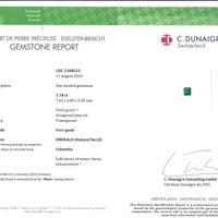 3.58&nbsp;Ct.Tw.Total Carat Weight Emerald Pair from Colombia - Muzo Scan Report