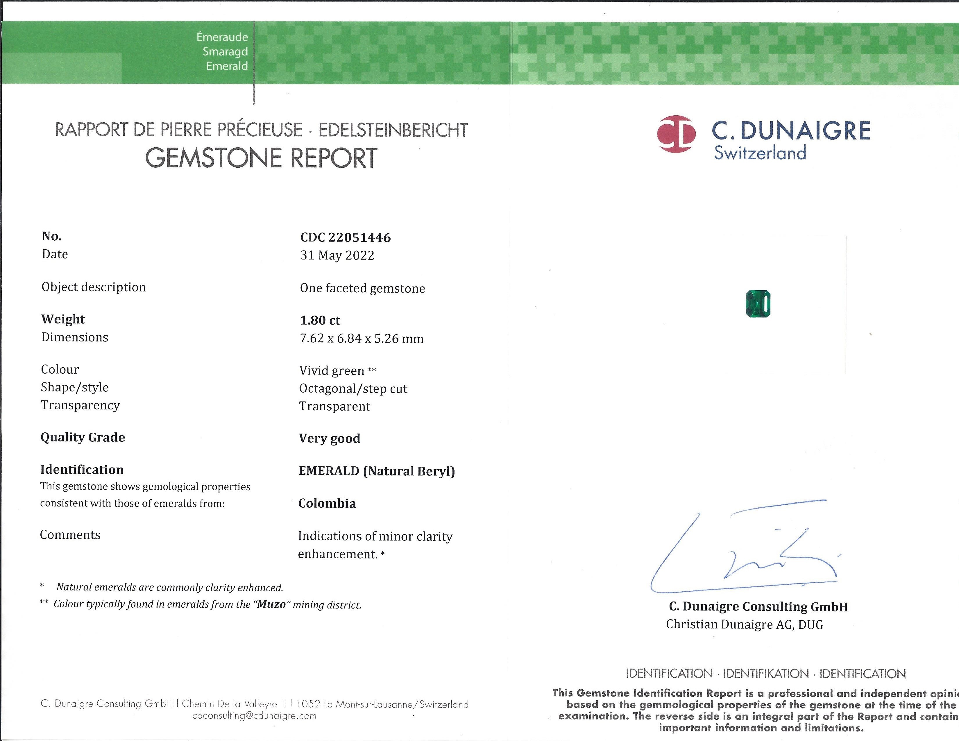 3.58 Ct.Tw. Emerald Pair from Colombia - Muzo