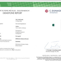 3.58 Ct.Tw.Total Carat Weight Emerald Pair from Colombia - Muzo Scan Report