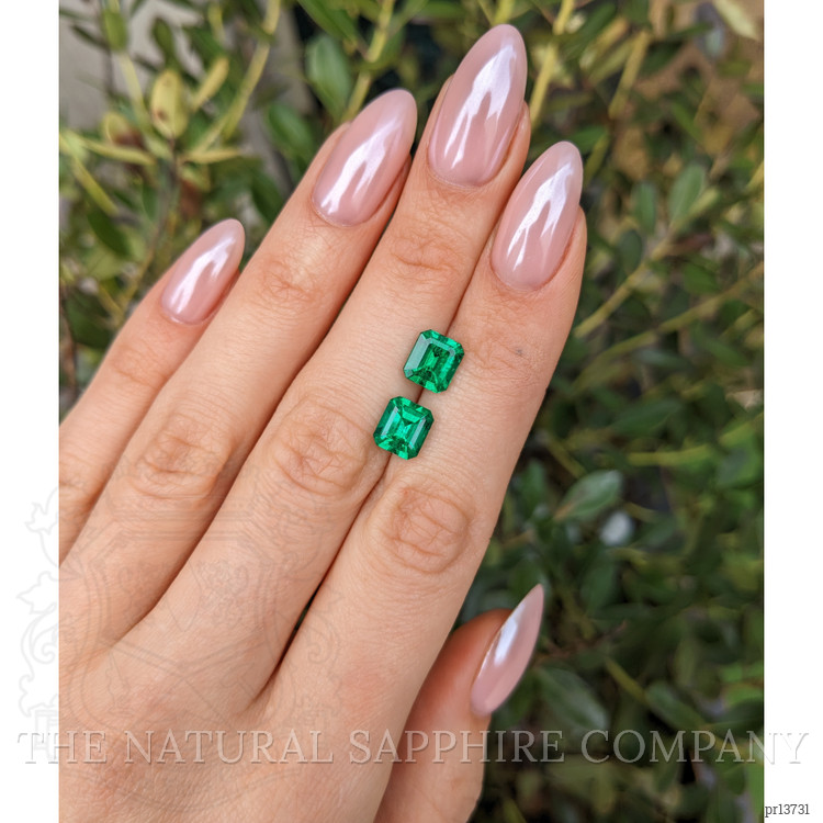 3.58 Ct.Tw. Emerald Pair from Colombia - Muzo